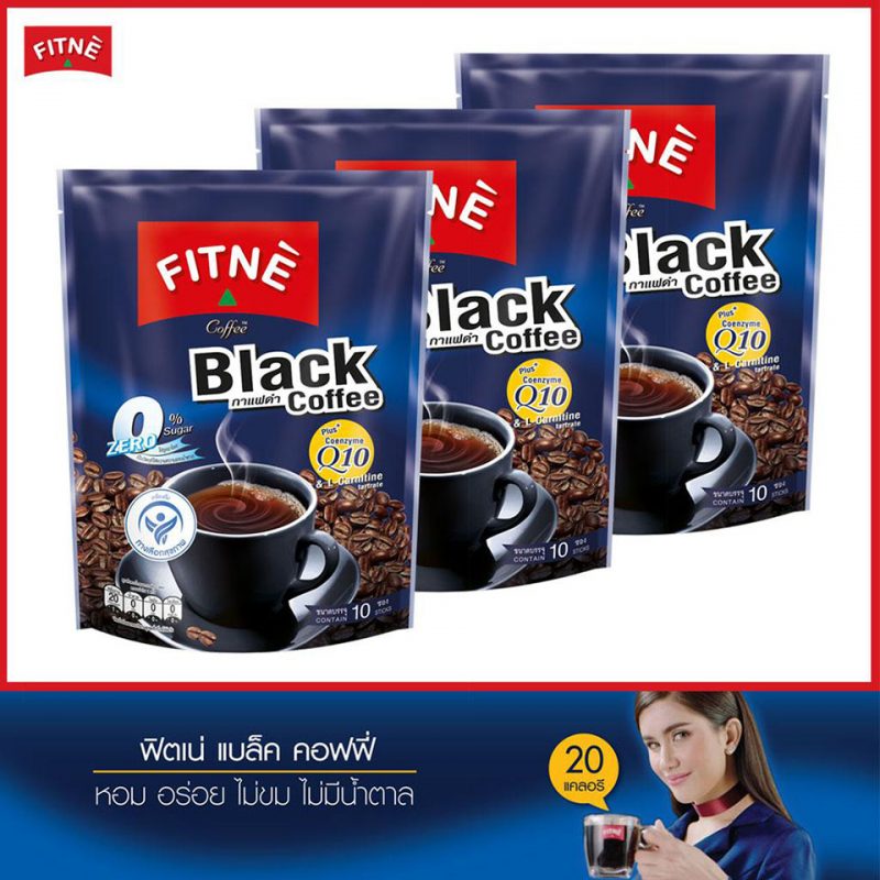 Fitne Black Coffee Mix With Coenzyme Q10 - Thailand Best Selling ...