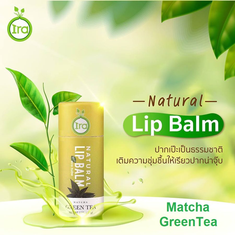 Ira Eco Tube Natural Lip Balm Green Tea