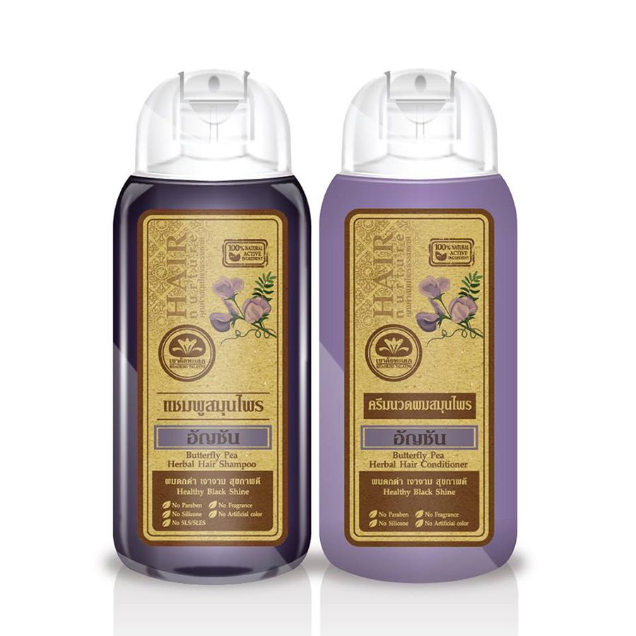 Khaokho Butterfly Pea Herbal Hair Shampoo