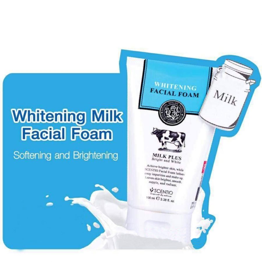 Scentio Milk Plus Whitening Facial Foam