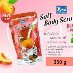 Yoko Gold Salt Body Scrub Peach + Milk