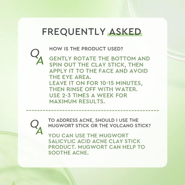 Glad2Glow Mugwort Salicylic Acid Acne Clay Stick - Image 10