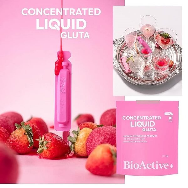 Bioactive+ Concentrated Liquid Gluta Strawberry Lychee Flavour - Image 4