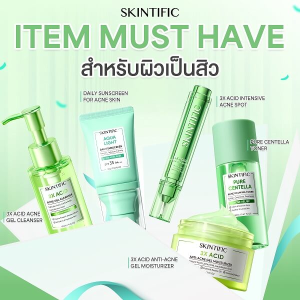 Skintific 3X Acid Acne Gel Cleanser - Image 13