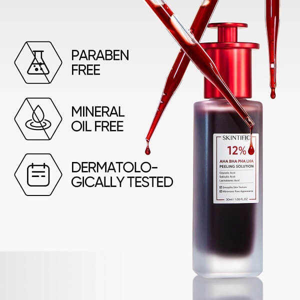 Skintific AHA BHA PHA LHA Peeling Solution