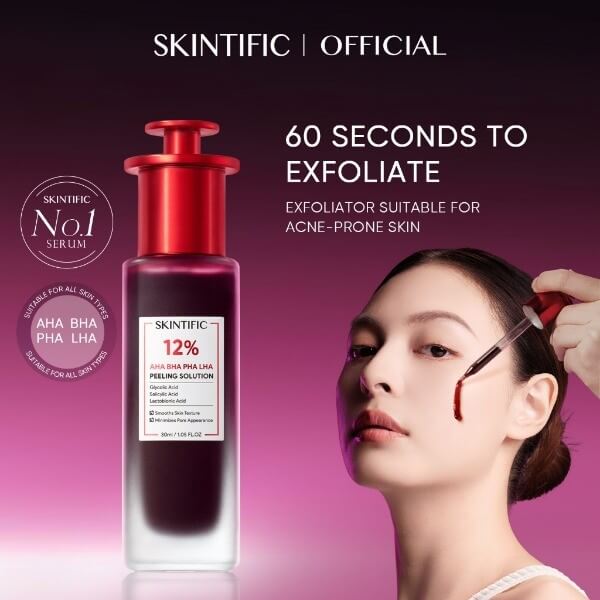 Skintific AHA BHA PHA LHA Peeling Solution