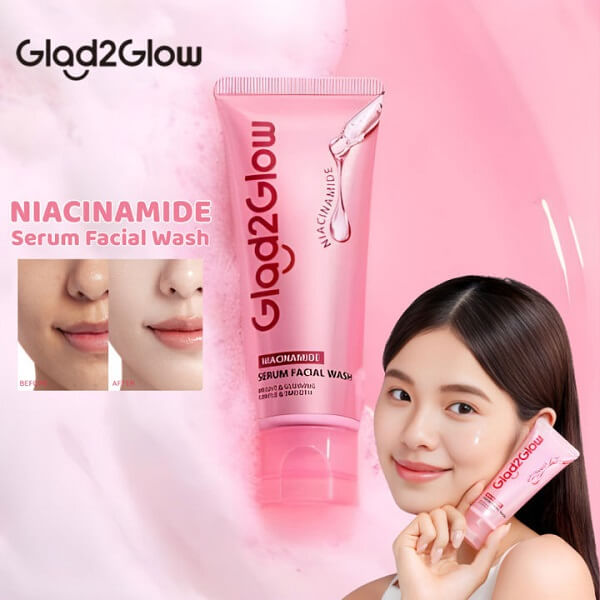 Glad2Glow Niacinamide Serum Facial Wash