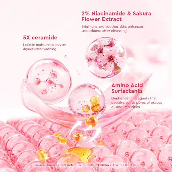 Glad2Glow Niacinamide Serum Facial Wash